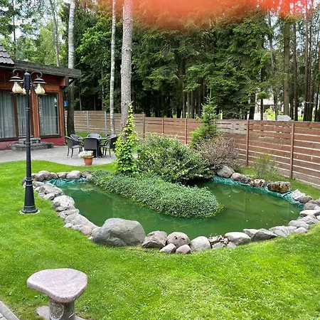 度假居 Rustic Private In Woods W/ Sauna & Pool 维尔纽斯