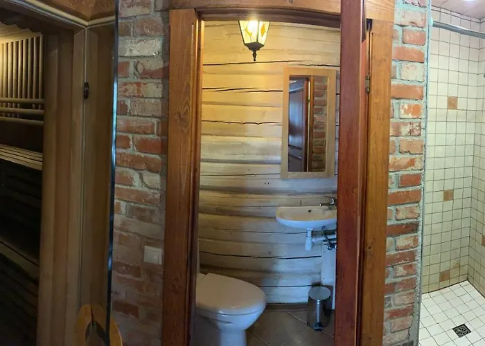 度假居 Rustic Private In Woods W/ Sauna & Pool 维尔纽斯