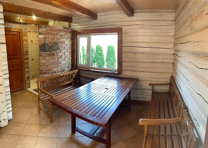 Rustic Private In Woods W/ Sauna & Pool 度假居 维尔纽斯